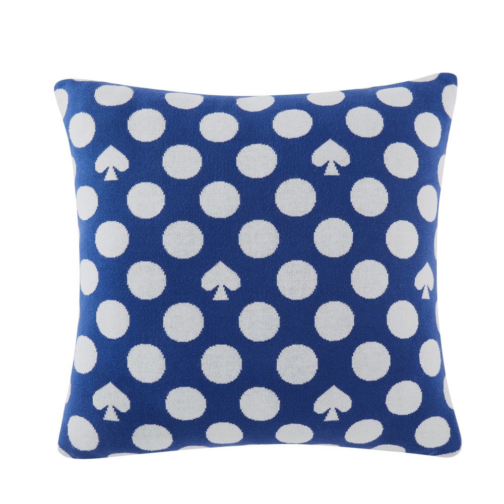 Caroleena Spade Cushion by Kate Spade in Blueberry Blue